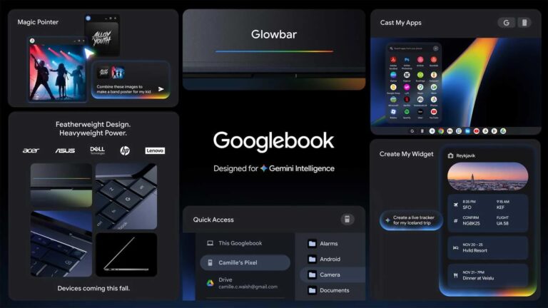 Googlebook: Google’s Android laptop platform for Gemini PCs