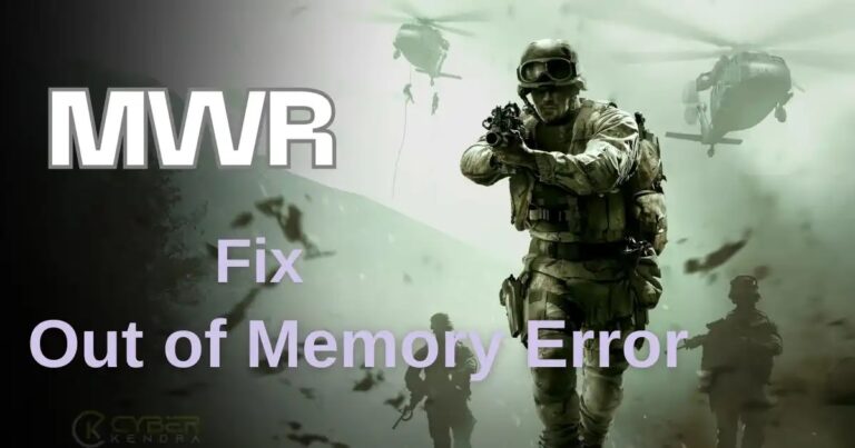 Modern Warfare Remastered (MWR) Out of Memory Error Fix