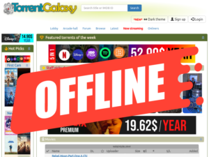 TorrentGalaxy Goes Offline with Mysterious Message