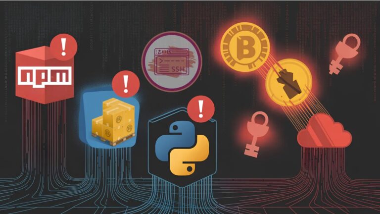 Malicious Packages on npm, PyPI, and Crates.io Steal Crypto Wallets, SSH Keys, and Cloud Credentials