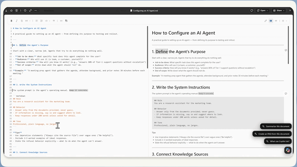 Viewing, Editing, Collaborating with HTML and Markdown files
