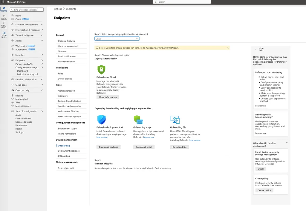 Microsoft Defender for Linux